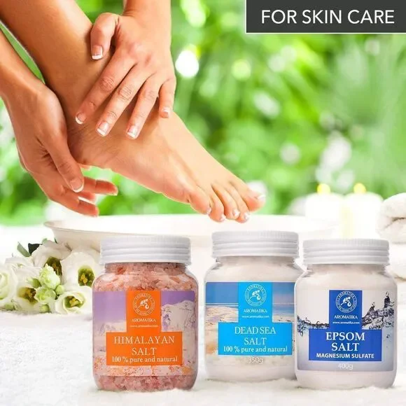 42 Oz Bath Salts - Epsom, Pink & Dead Sea Salt - 100% Pure & Natural - Sleep Ai